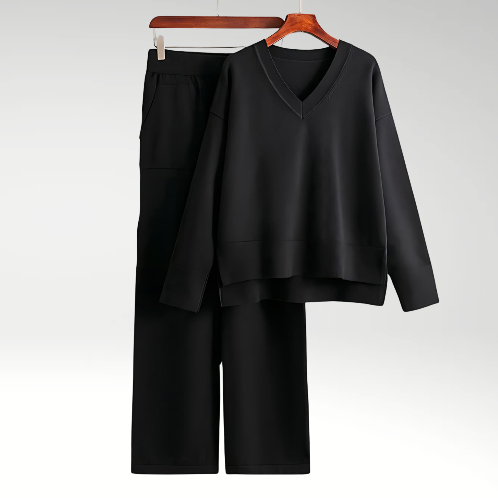 Reveré™ | Luxury V-neck Two-Piece Set