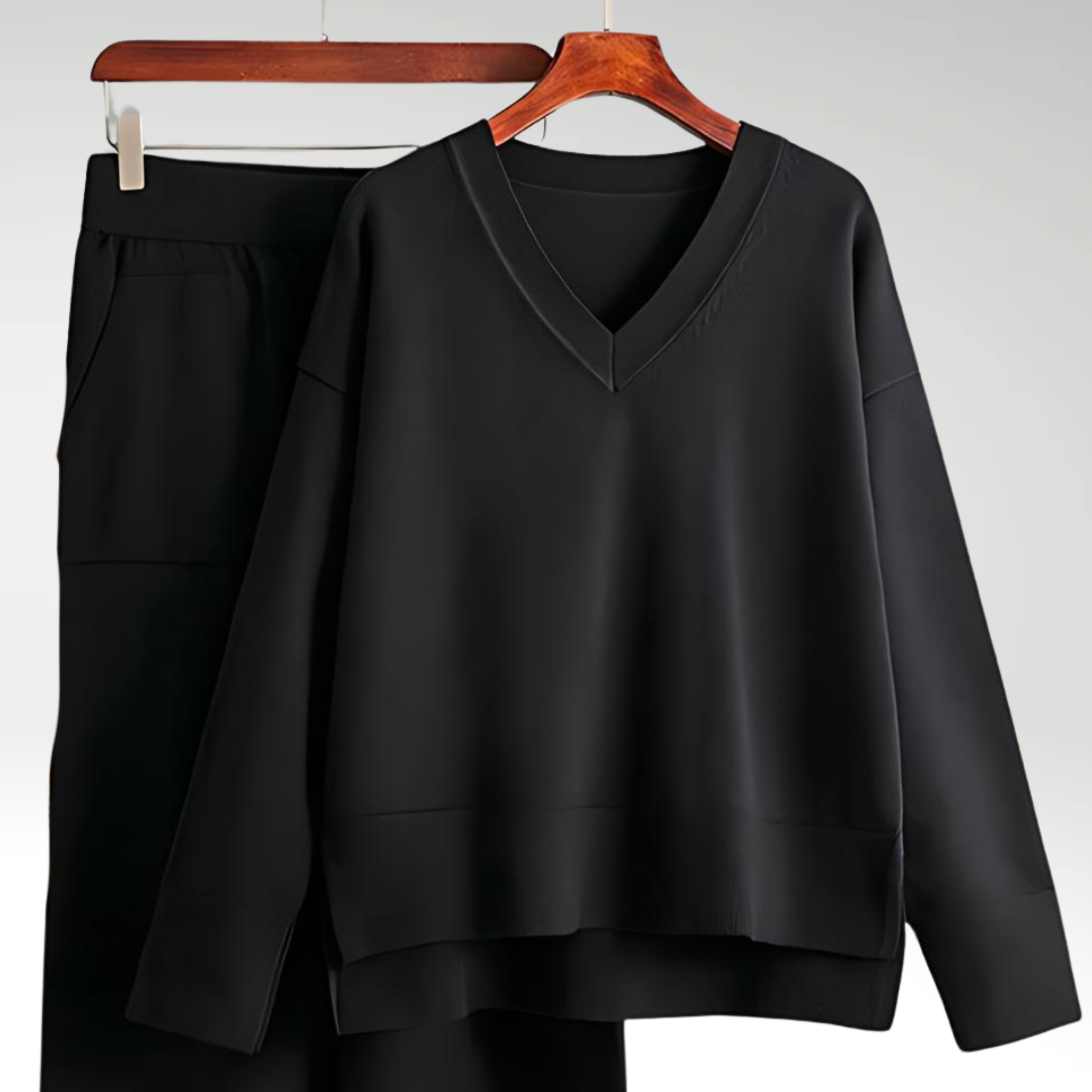Reveré™ | Luxury V-neck Two-Piece Set