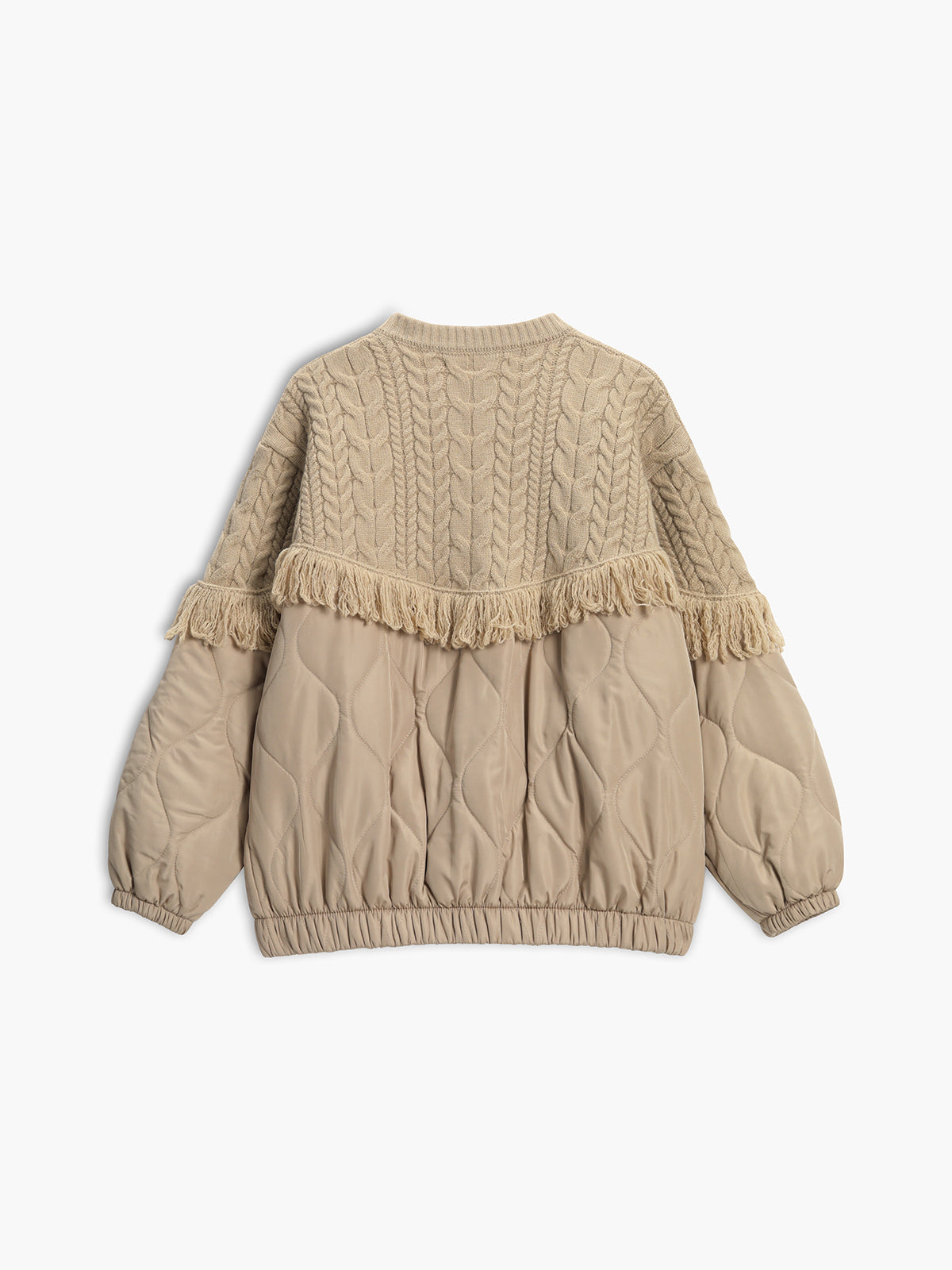 Reveré™ | Quilted Sweater Jacket in Patchwork