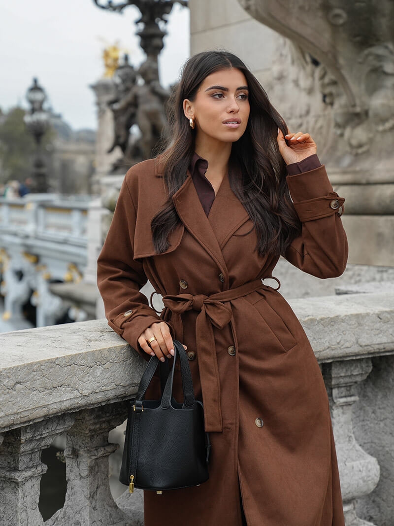 Reveré™ | Suede Trench Coat