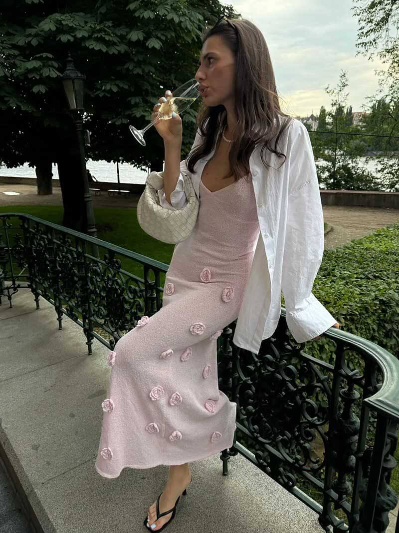 Reveré™ | Long Dress with Roses