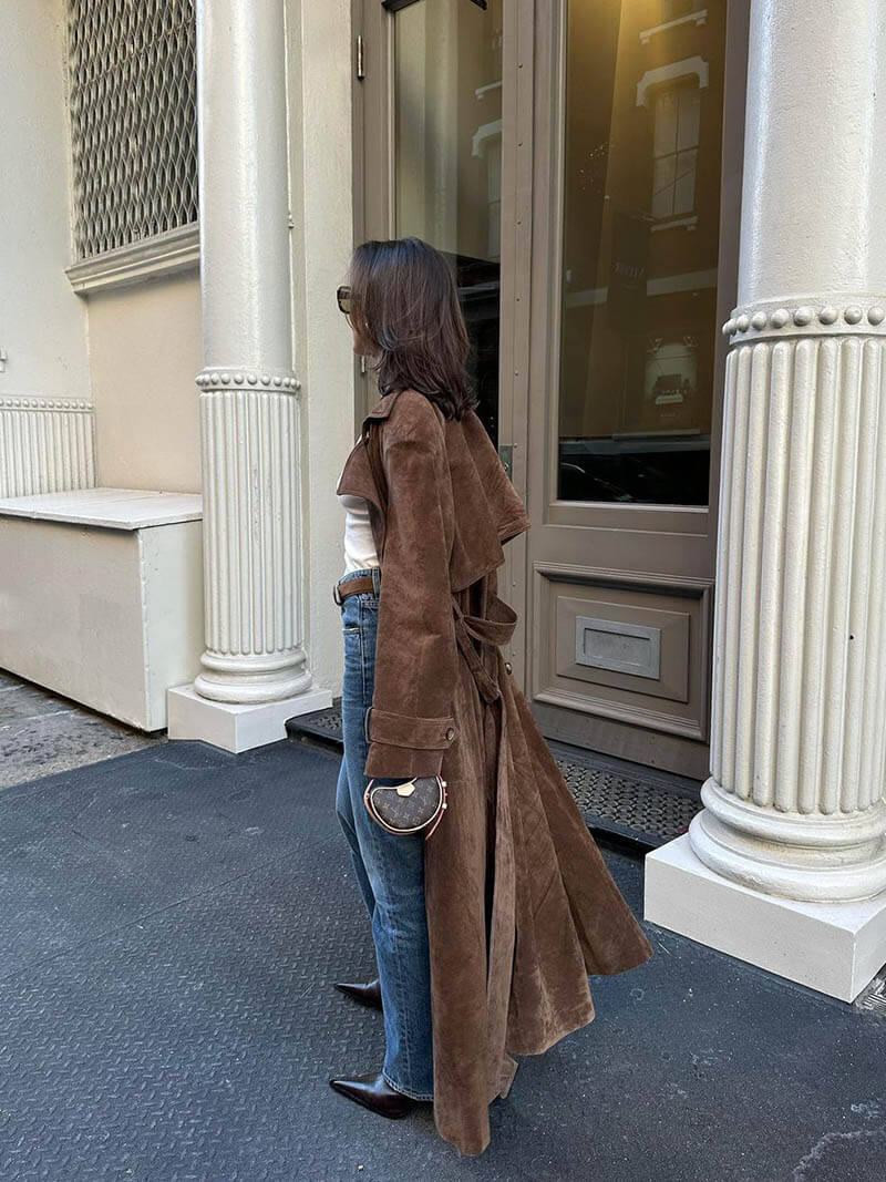 Reveré™ | Suede Trench Coat