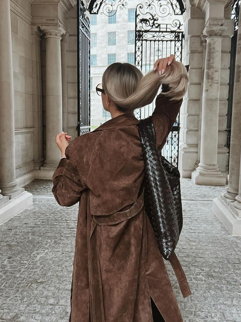 Reveré™ | Suede Trench Coat