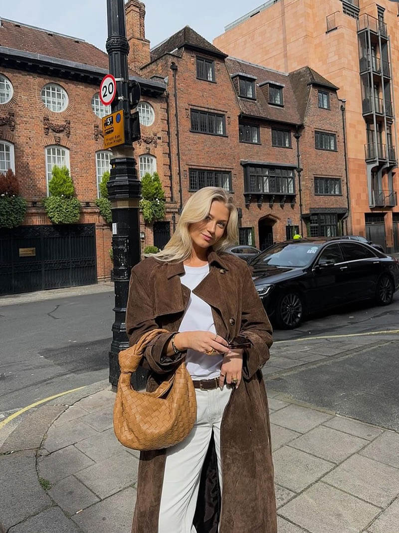 Reveré™ | Suede Trench Coat