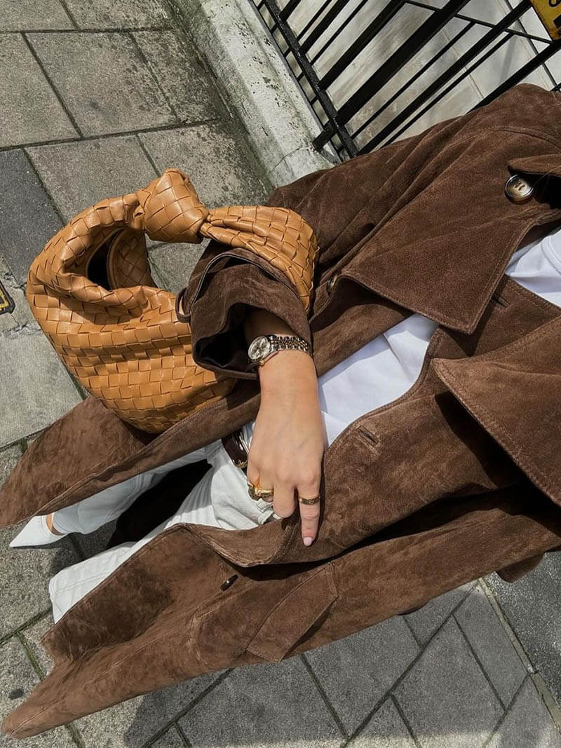 Reveré™ | Suede Trench Coat