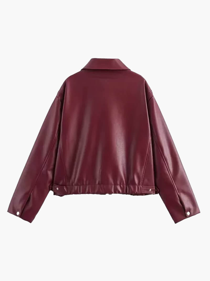 Reveré™ | Red Leather Jacket