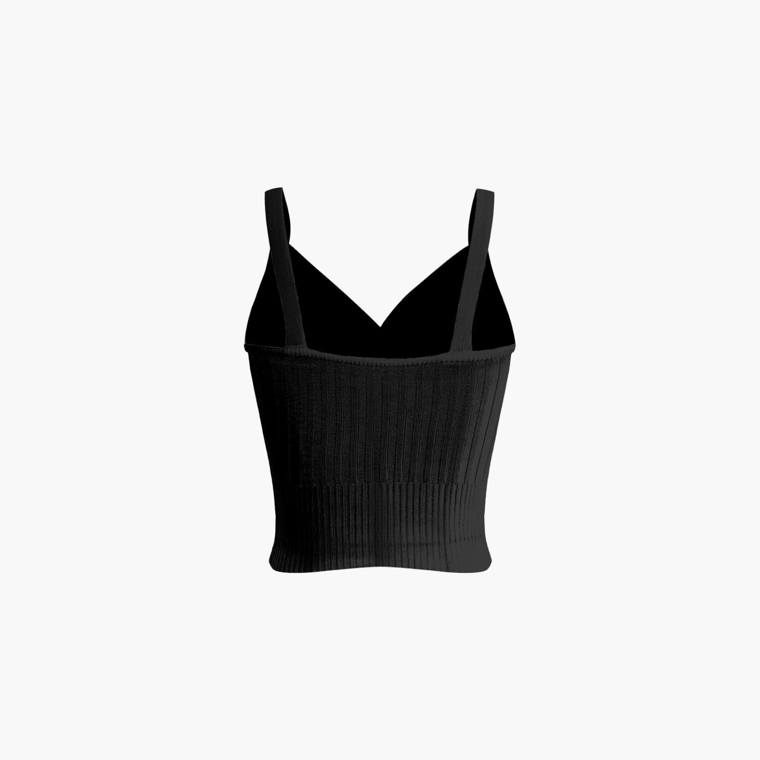 Reveré™ | Pleated V-Neck Crop Top