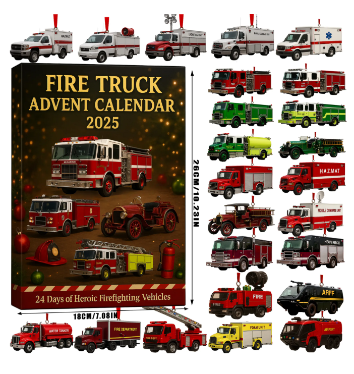 Fire Truck Advent Calendar 2025