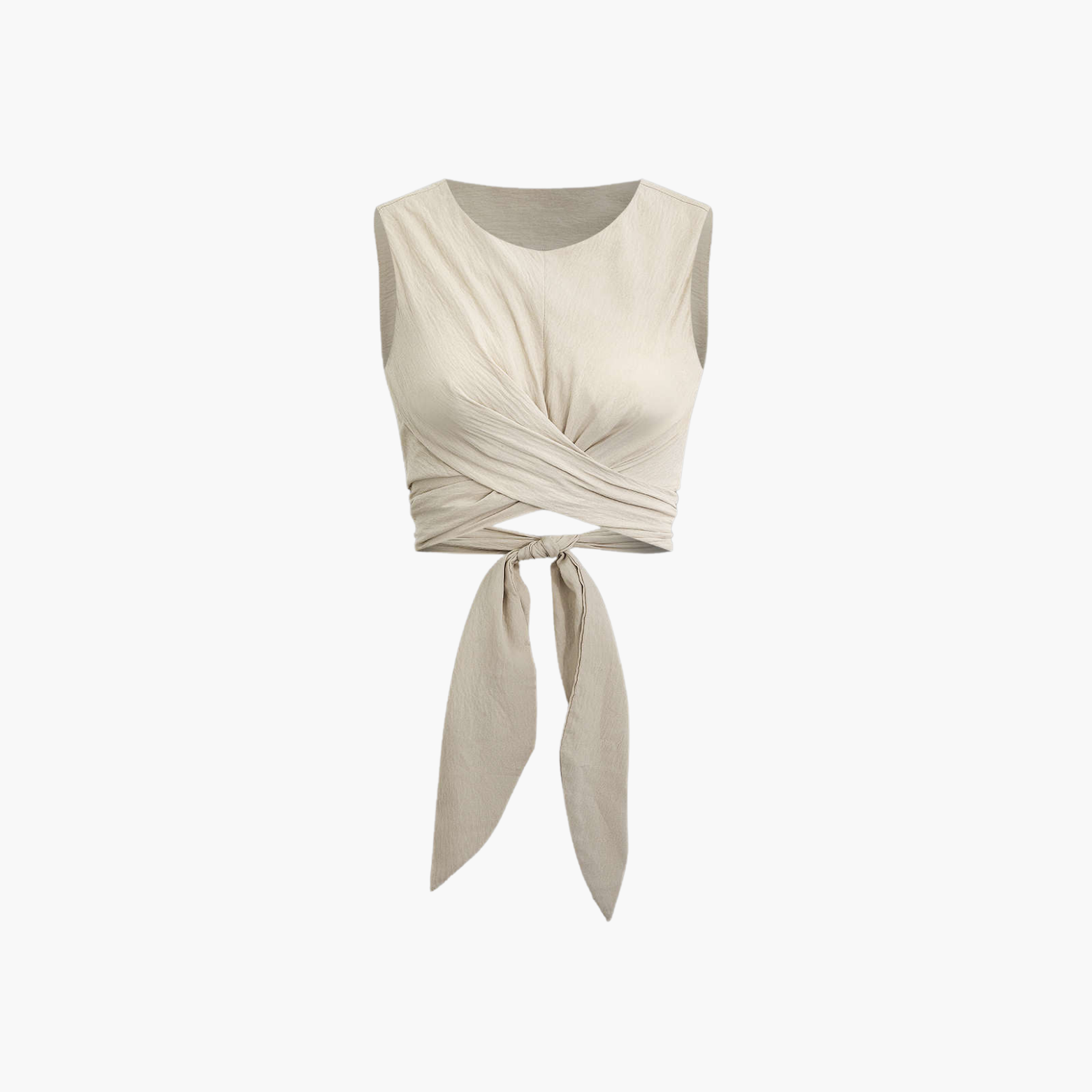 Reveré™ | Cropped Wrap Top with Bow