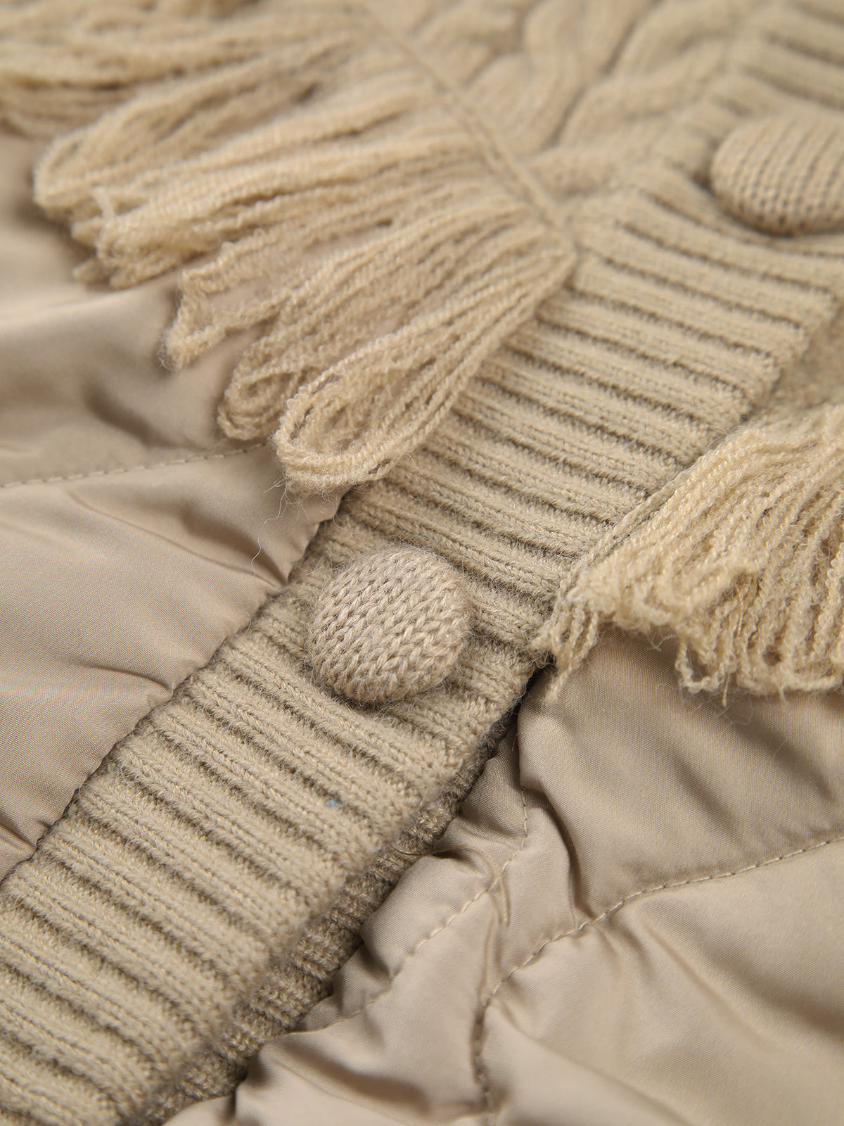 Reveré™ | Quilted Sweater Jacket in Patchwork