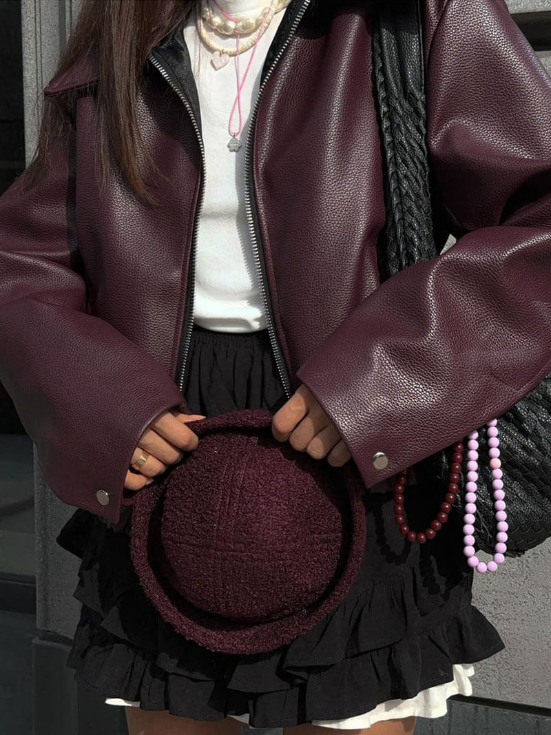 Reveré™ | Red Leather Jacket
